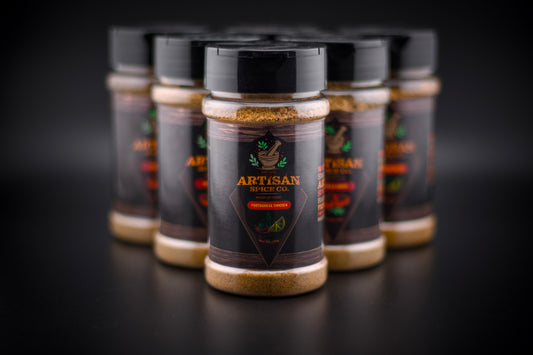 Row of Artisan Spice Co Portuguese Chicken seasoning.
